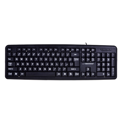 Tastierë HTPC Esperanza EK129, USB, e zezë
