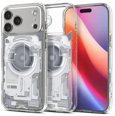 Kapak telefoni Spigen Ultra Hybrid Zero One, për iPhone 17 Pro Max, transparent, i bardhë