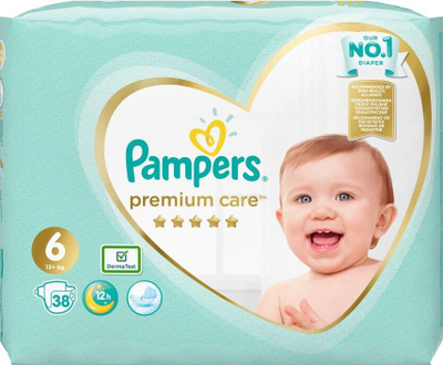 Pelena Pampers Premium Care, nr. 6, 13+ kg, 38 copë