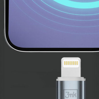 Kabllo 3mk Hyper Cable N-SERIES, USB-C në Lightning, 1 m, i bardhë