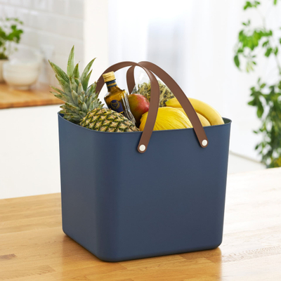 Shportë shumëpërdorimi Rotho Albula Classic, 40L, plastike, blu e errët