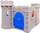 Kështjellë lodër Little Tikes Castle, me rrëshqitëse, për oborr, gri me portokalli