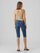 Pantallona të shkurtë VERO MODA VMJUDE Slim Fit, të kaltër