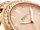 Рачен часовник Fossil Karli, не'рѓосувачки челик, три казаљки, розе голд боја