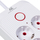 Zgjatues Maclean MCE391, 6 priza, 4x USB, 2500W, i bardhë