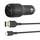 Karikues për veturë Belkin Dual USB-A 24W + kabllo USB-A - Lightning, i zi