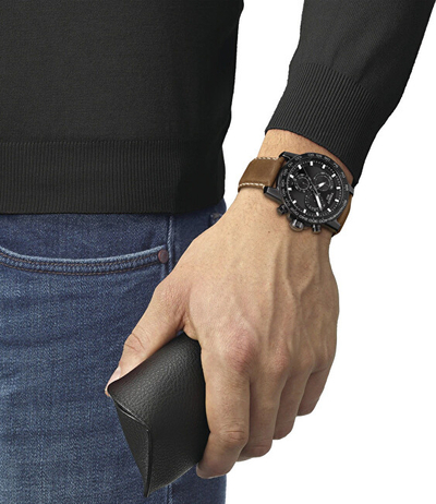 Orë dore për meshkuj Tissot Supersport Chrono 2020, e kaftë