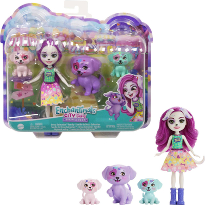 Set loje Enchantimals Family Series Playset GJX43 HKN14, kukull me kafshë, për kalamaj 4+