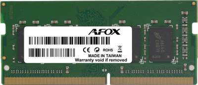 Memorie RAM për laptop AFOX SODIMM, 8GB DDR3L, 1333MHz
