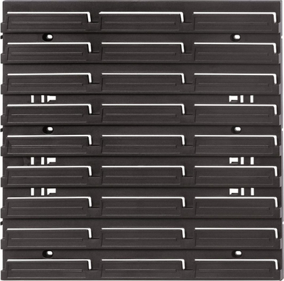 Panel për me var veglat Orderline, me 7 kuti plastike, 40 x 16.5 x 40 cm