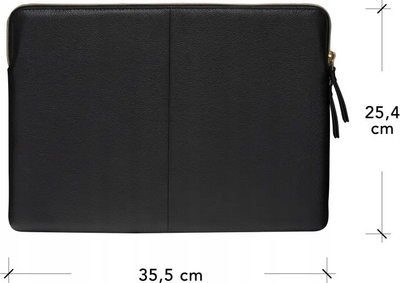 Futrollë laptopi dbramante1928 Paris+, 13", lëkurë natyrale, e zezë