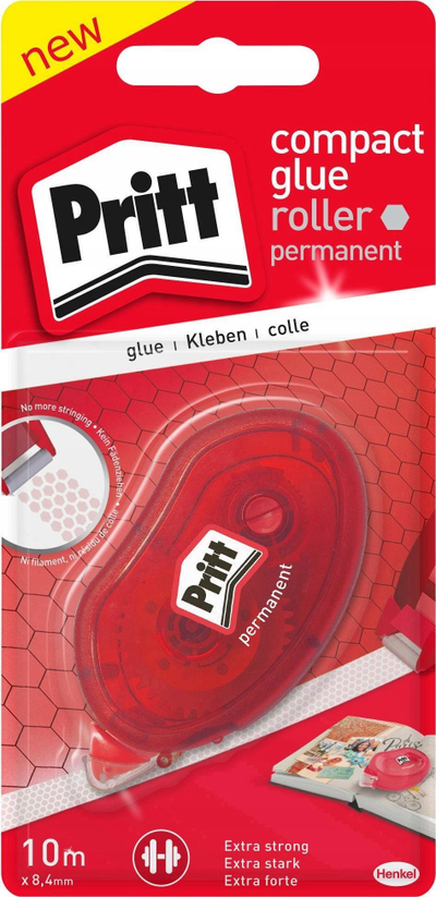 Леплива лента Pritt ZCGPB, перманентна, 8.4mm x 10m, бела