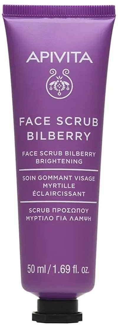 Scrub fytyre Apivita Bilberry, ndriçues, 50ml