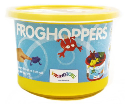 Lojë tavoline Vikingtoys Froghoppers, 16 copë, me ngjyra