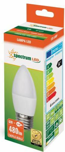 Poç elektrik Spectrum (WOJ13061), LED, E27, 230V, 6W, WW, i bardhë