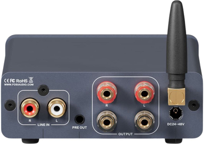 Amplifikator audio Fosi Audio BT20A Pro 32V, Bluetooth 5.0, stereo, gri