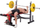 Stol për shtangë HMS LS7206, me rregullime nga të gjitha anët, me preacher curl dhe leg press, gri