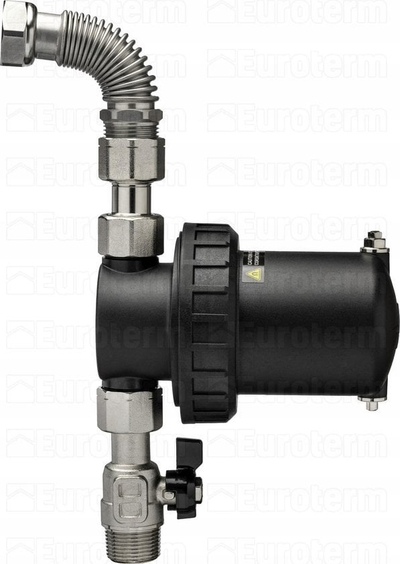Filter magnetik ngrohjeje Adey MagnaClean Atom2 BSP, kompakt, metal i zi