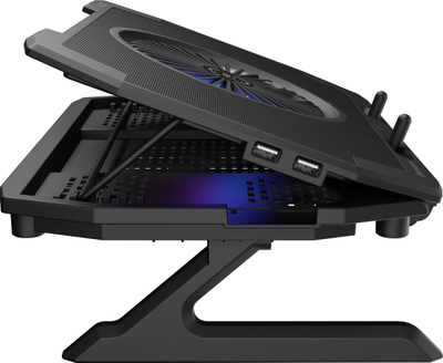 Cooling pad për laptop Genesis Oxid 850 RGB NHG-1858, 17.3\", 5 frirsa, i zi