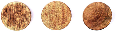 Дрвен капак Verlo, 60mm, со гарнитура, сет 3 парчиња