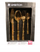 Set lugë e pirunë Ambition Madeni, 16 copë, çelik inox, ngjyrë ari