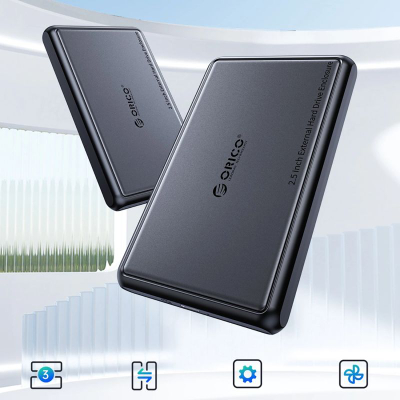 Kuti e jashtme për disk 2.5" Orico DDL25-C3, USB-C 5Gb/s, e zezë