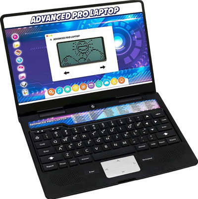 Laptop edukativ Smily Play Anek, dygjuhësh, me ekran LCD, plot ngjyra