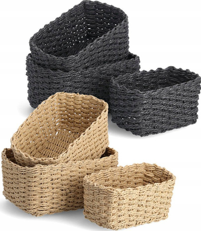Set shporta ruajtjeje Zeller Present, 3 copë, të grumbullueshme, ngjyrë natyrale