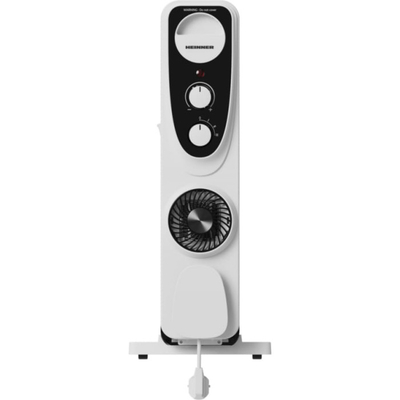 Radiator me vaj HEINNER HOH-MVT13WH-BK, 2500W, 13 elementë, i bardhë e zi
