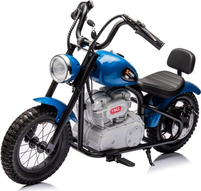 Motoçikletë elektrike për fëmijë YSCY Chopper, 1 sedilje, me pedale, e kaltër