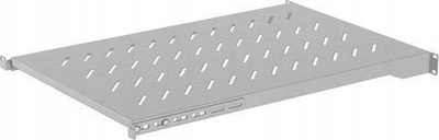 Rafte rack Lanberg SHELF 19", 1U, 700mm, 25kg, gri