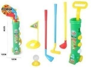 Lojë golfi për fëmijë Madej, set plastik, me shkopinj dhe topa, shumëngjyrëshe
