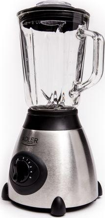 Blender tavoline Adler AD 4070, 1.5L, 600W, i zi / argjendtë