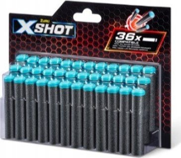 Fishekë shkumë X-Shot Refill, 36 copë, për armë lodër, shumëngjyrëshe