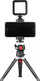 Selfie stick me tripod Yenkee YSM 720 VLOGKIT, me dritë LED, për smartphone, i zi