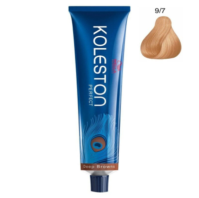 Ngjyrë e përhershme flokësh Wella Koleston Perfect 9/7, 60ml, nuancë Light Brown Blonde