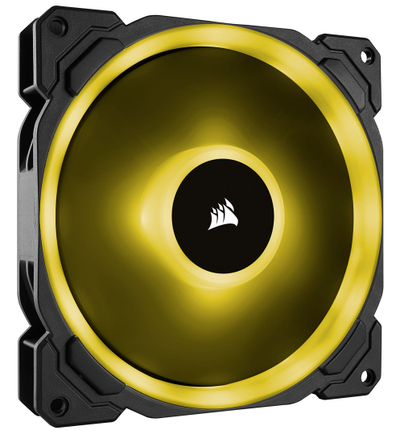 Кулер вентилатори за куќиште Corsair LL Series RGB, 140mm PWM, сет со 2 парчиња, црни