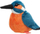 Lodër pellushi Beppe Kingfisher ZOO, 13cm, portokalli blu