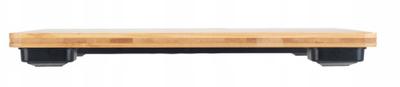 Peshore personale WENKO Bambusa, digjitale, deri 180 kg, kafe