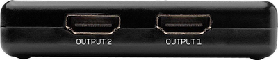 Ndarës HDMI Lindy 2 Port, 10.2 Gbps, 4K, i zi