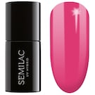 Llak xhel për thonj Semilac 007 Pink Rock, UV hibrid, 7ml, rozë
