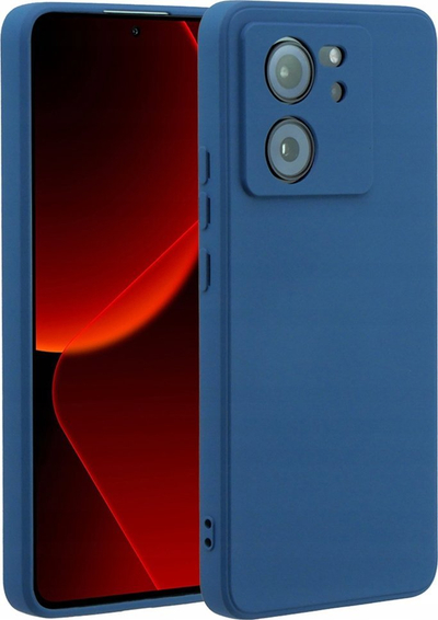 Mbulesë telefoni Xiaomi 13T Matt Case, gomë TPU e butë, sipërfaqe mat, blu
