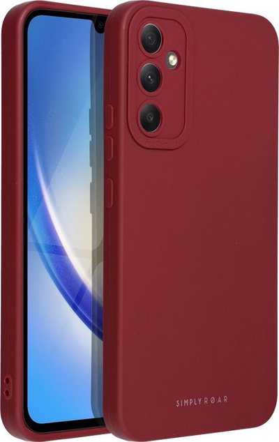 Mbrojtëse telefoni Roar Luna për Samsung A34 5G, TPU, mat, e kuqe