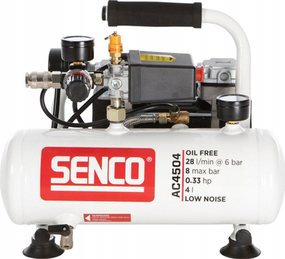Kompresor ajri Senco AC4504, 4L, pa vaj, i bardhë