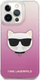 Футрола за телефон Karl Lagerfeld Choupette Head, за iPhone 13 Pro Max, TPU, розова транспарентна