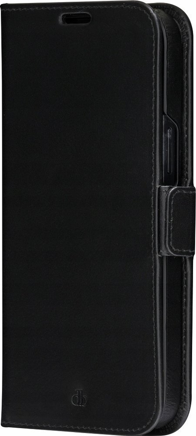 Këndë iPhone Dbramante1928 Lynge, për iPhone 14 Plus, lëkurë, portofol, i zi