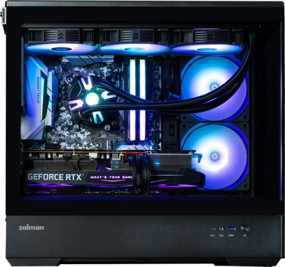 Kasa PC Zalman P30, MIDI Tower, xham i temperu, e zezë