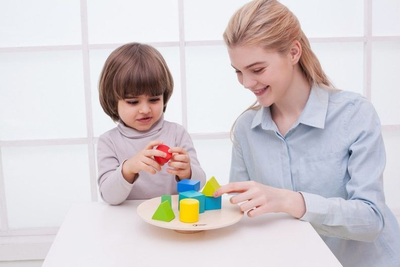 Puzzle druri Classic World Sensory Balance, Montessori, 11 pjesë, ngjyra shumëngjyrëshe
