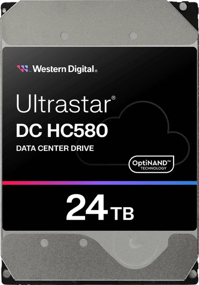 Disk i brendshëm Western Digital Ultrastar DC HC580, 24TB, SAS, i zi