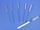 Furça interdentale Tandex Classic Fine, set me 10 copë, blu